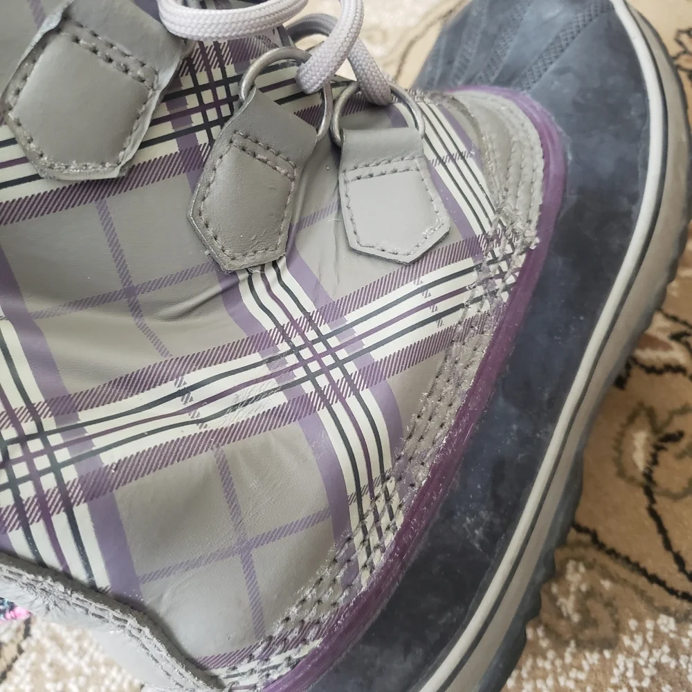 Sorel Boots 8 winter snow plaid 1964